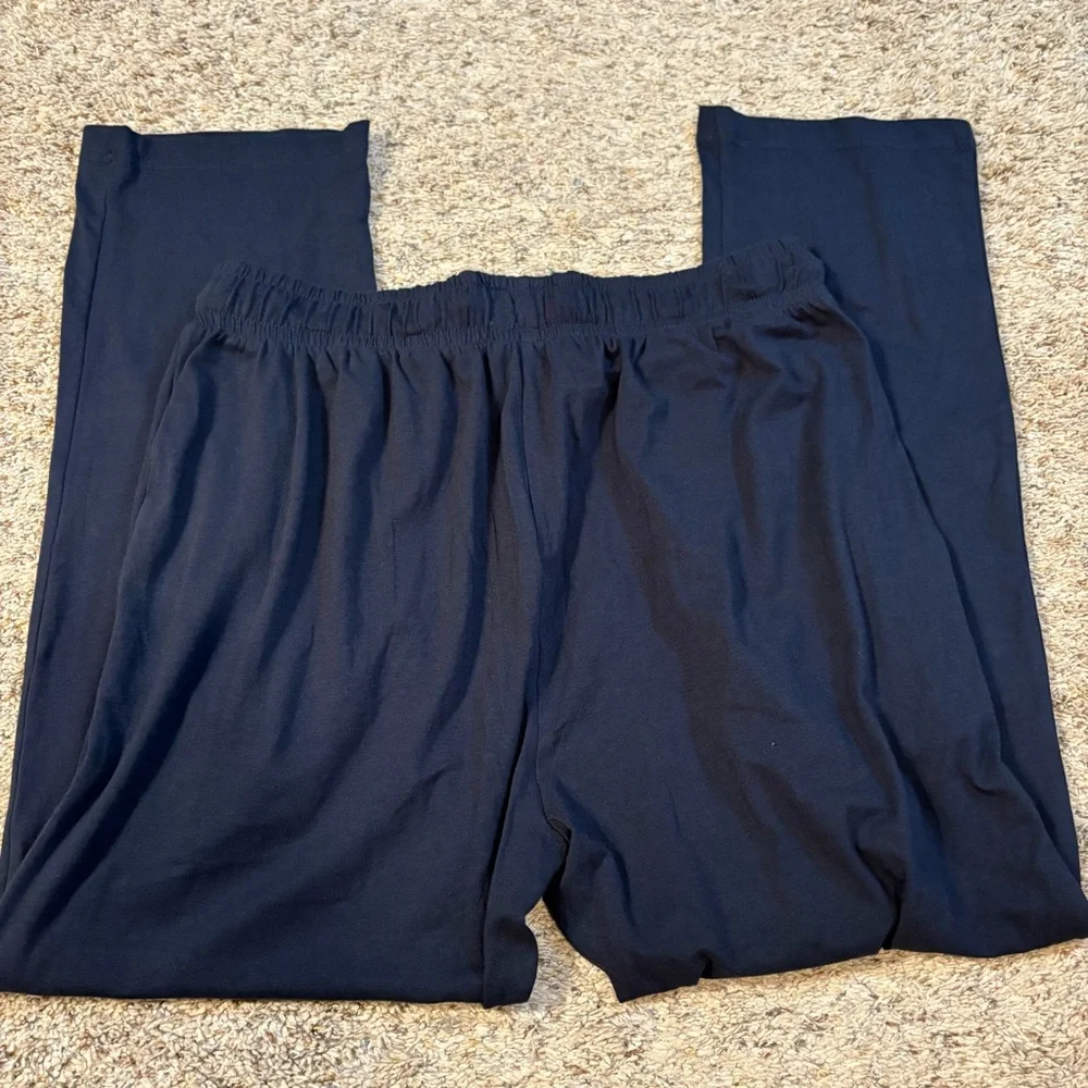 Ted Baker Navy Blue Sweatpants with Red Drawstring - Picture 3 of 10
